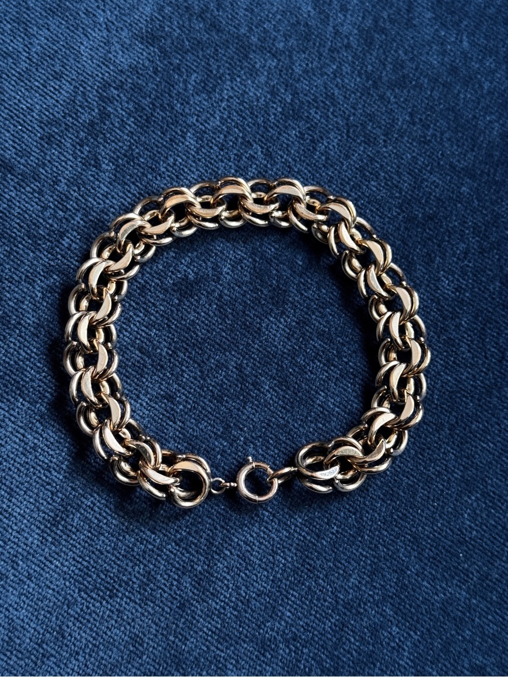 Vintage 1/20 12K Gold Filled Double Curb Link
Bracelet